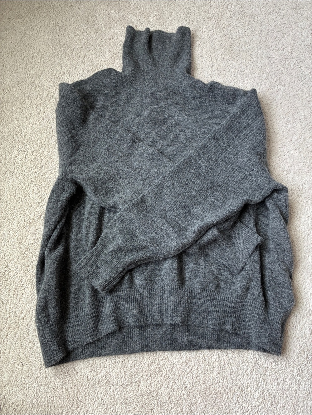New H&M Women Charcoal Gray Turtleneck Sweater size XL